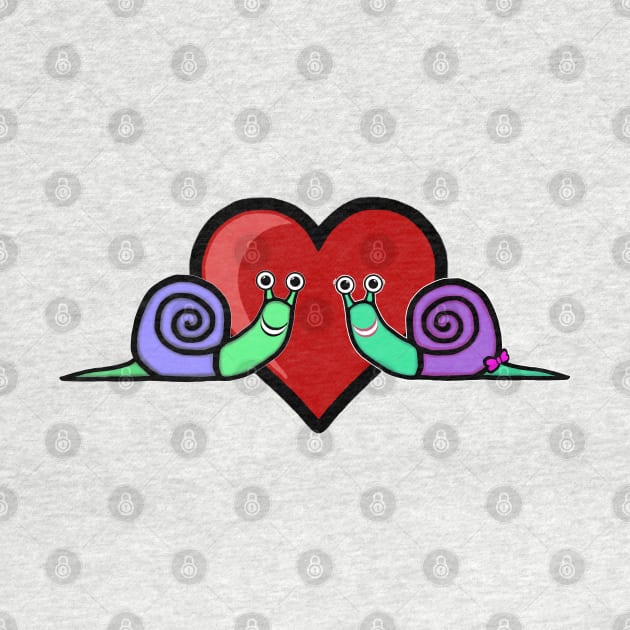 Snail Couple by BlakCircleGirl